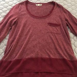 Burgundy top